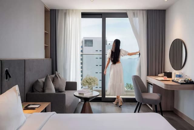 Adamas Boutique Hotel Nha Trang-尊贵双人房, 阳台, 海景-6