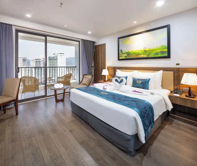Gonsala Hotel Nha Trang-尊贵双人房, 阳台, 城市景观-1