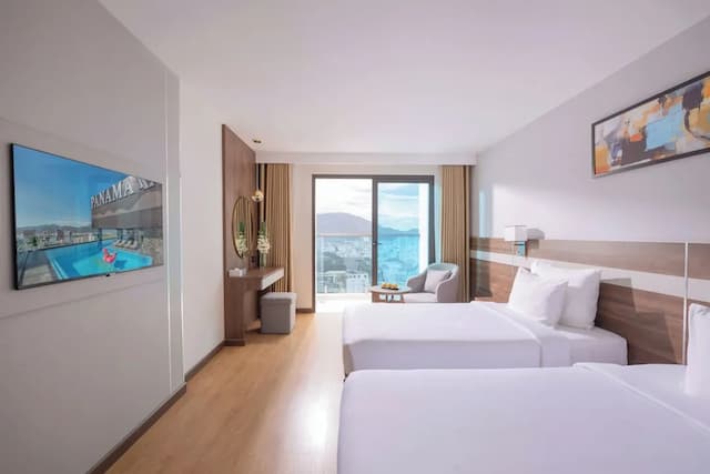 芽莊巴拿馬飯店-豪華雙床房, 陽台, 城市景觀-3