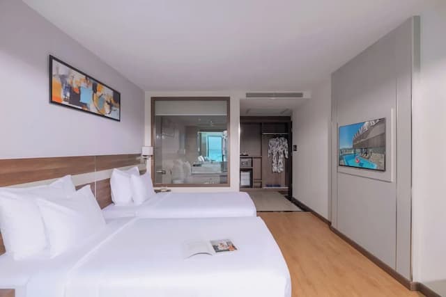 芽莊巴拿馬飯店-豪華雙床房, 陽台, 城市景觀-2