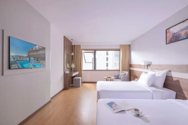 芽莊巴拿馬飯店-行政雙床房, 部分海景-4