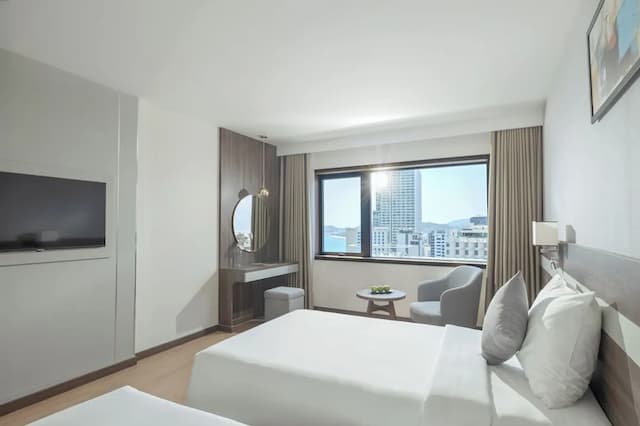 芽莊巴拿馬飯店-行政雙床房, 部分海景-1