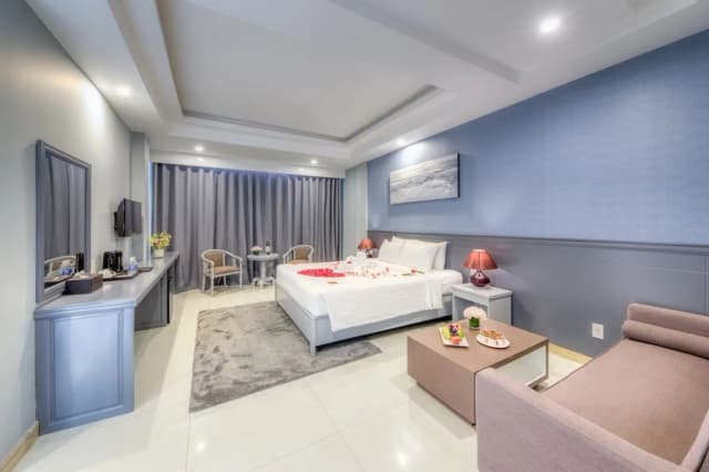 푸꾸옥 오션 펄 호텔-디럭스 더블룸, 시내 전망-3