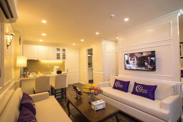 西貢夜晚豪華飯店-奢華開放式客房-5