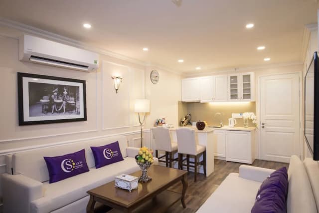 西貢夜晚豪華飯店-奢華開放式客房-8