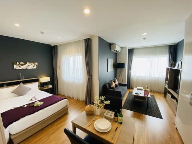 Roygent Parks Hanoi-高级房, 1 张大床 (Residential)-2
