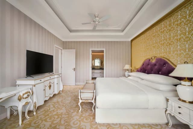 芽莊萬豪度假村及水療中心，Hon Tre 島-行政套房, 1 張特大雙人床, 海景 (Balcony)-3