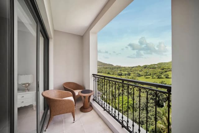 芽莊萬豪度假村及水療中心，Hon Tre 島-豪華客房, 1 張特大雙人床, 花園景觀 (Balcony)-4