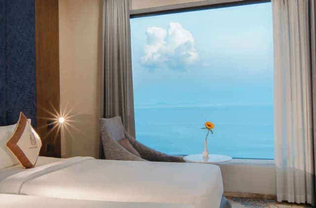 Vesna Hotel Nha Trang-华丽客房, 1 张大床, 海景-4