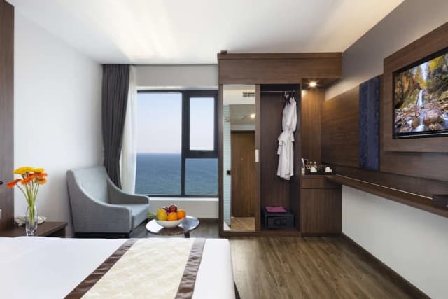 ヴェスナ ホテル ニャチャン-デラックス ルーム シングルベッド 2 台 シービュー-9