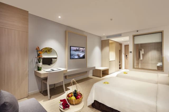 DQua Hotel = DQua 酒店-豪華雙床房, 城市景-3