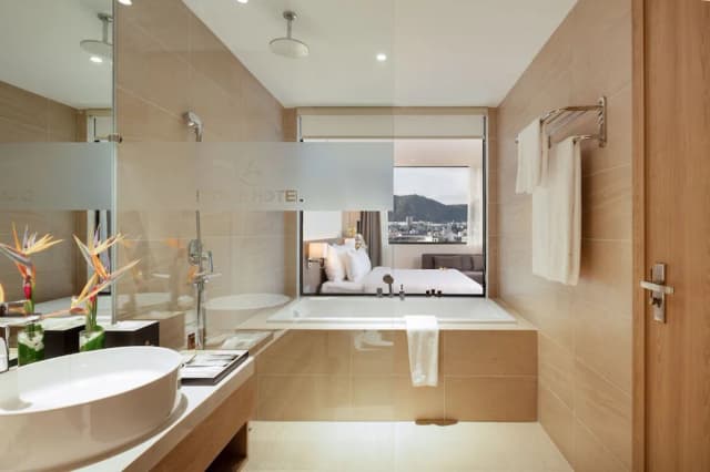 디쿠아 호텔-패밀리룸, 침실 2개, 금연, 시내 전망-9