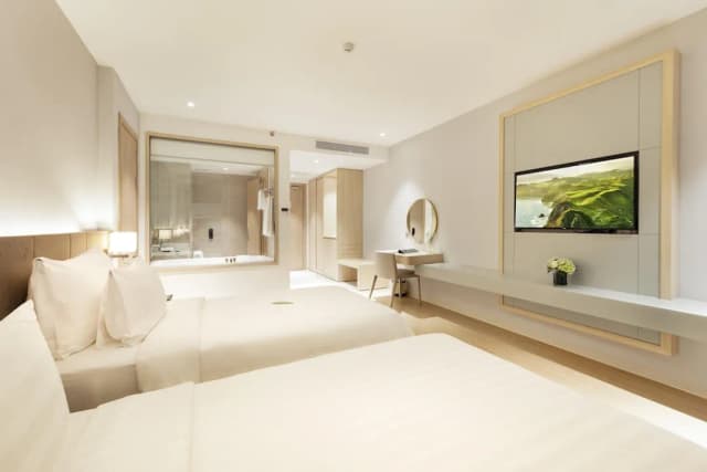 DQua Hotel = DQua 酒店-尊貴雙床房, 非吸煙房, 露台-2