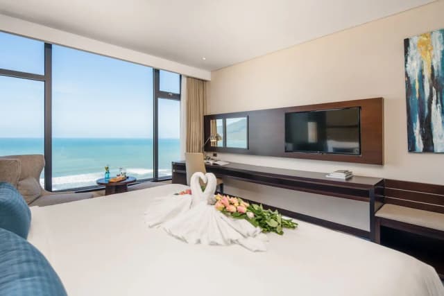 明托安海洋酒店-客房, 1 張特大雙人床, 海景 (Delight Ocean)-6