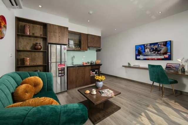 河內布魯姆酒店-豪華公寓, 1 間臥室, 浴缸, 城市景-12