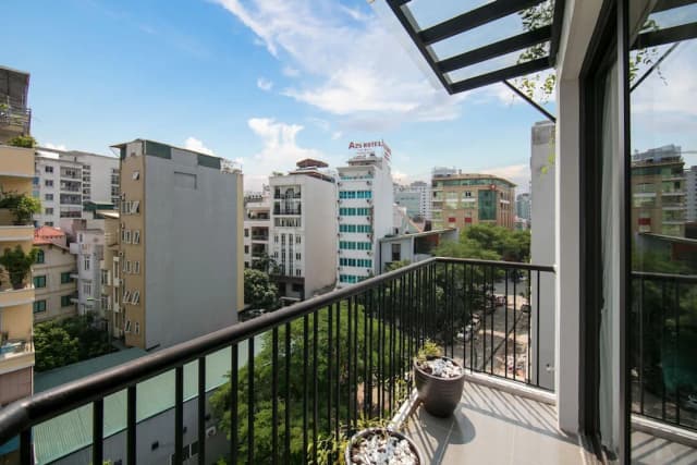 河內布魯姆酒店-豪華公寓, 1 間臥室, 浴缸, 城市景-8