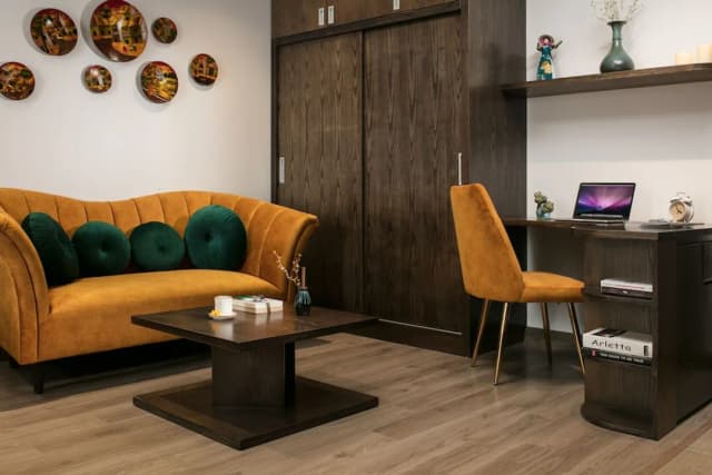 河內布魯姆酒店-高級開放式客房, 1 張特大雙人床, 非吸煙房, 浴缸-6