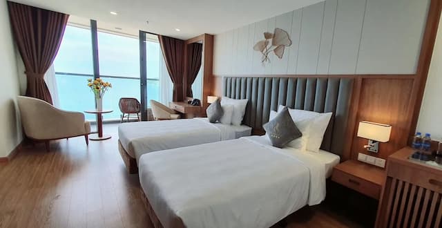 Grand Gosia Hotel-品质双床房, 海洋景观-2