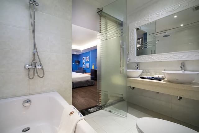 河內輝煌 SPA 飯店-皇家套房, 1 張特大雙人床, 城市景觀-10