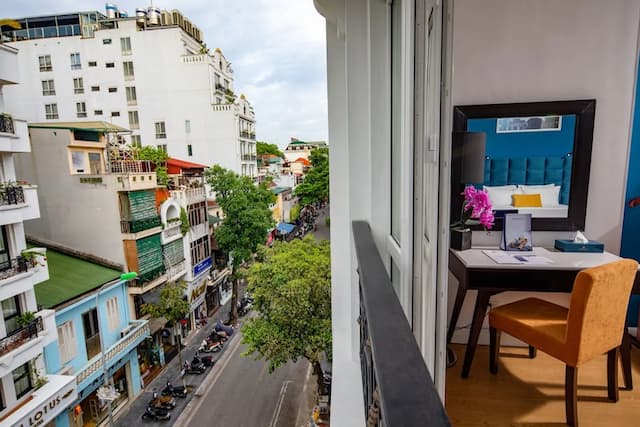 河內輝煌 SPA 飯店-行政雙床房, 非吸煙房, 城市景觀-7