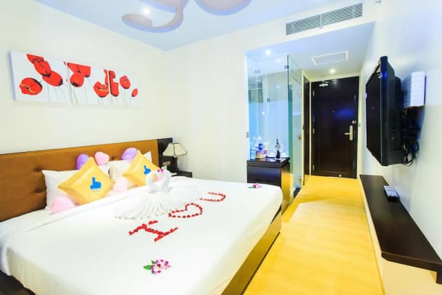 피비텔 킹 호텔-디럭스룸, 더블침대 1개, 시내 전망-1