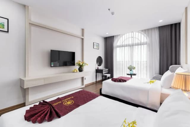 Florence Hotel-디럭스 트윈룸, 욕조, 시내 전망-6