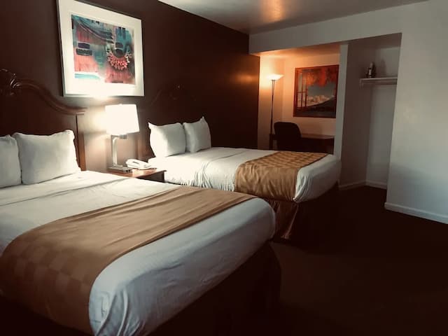 洛杉磯市中心騎士酒店-客房, 2 張加大雙人床-11