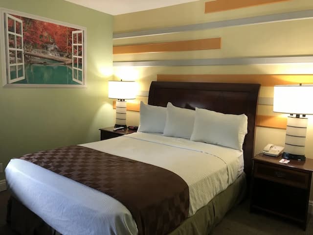 洛杉磯市中心騎士酒店-客房, 1 張加大雙人床-6