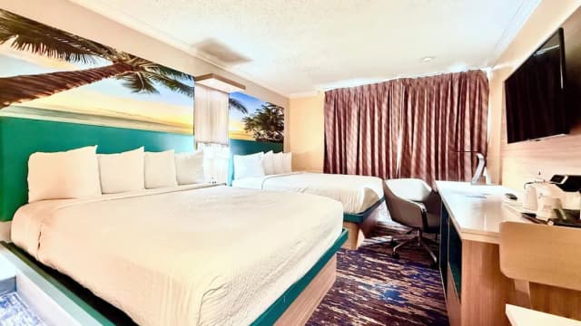 洛杉磯國際機場威尼斯海灘國王碼頭溫德姆戴斯飯店-標準客房, 2 張標準雙人床-3