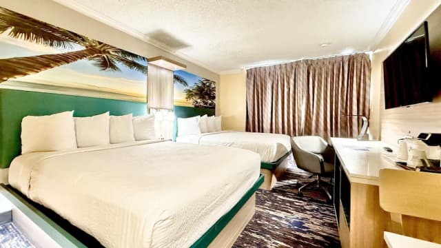 洛杉磯國際機場威尼斯海灘國王碼頭溫德姆戴斯飯店-標準客房, 2 張加大雙人床-9