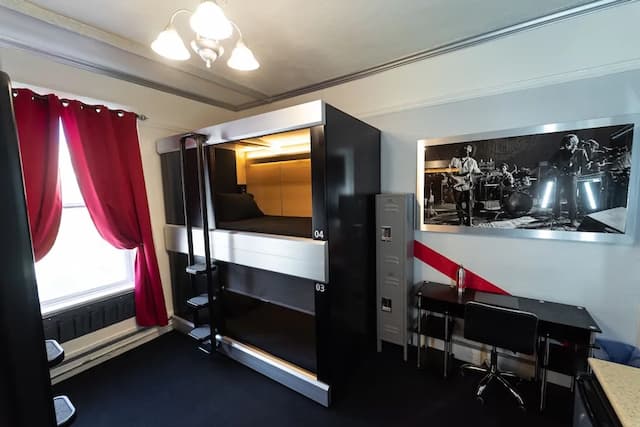 뮤직 시티 호텔 - 홈 오브 더 샌프란시스코 뮤직 홀 오브 페임-Single Bed in 4 Bed Male Capsule Room-3