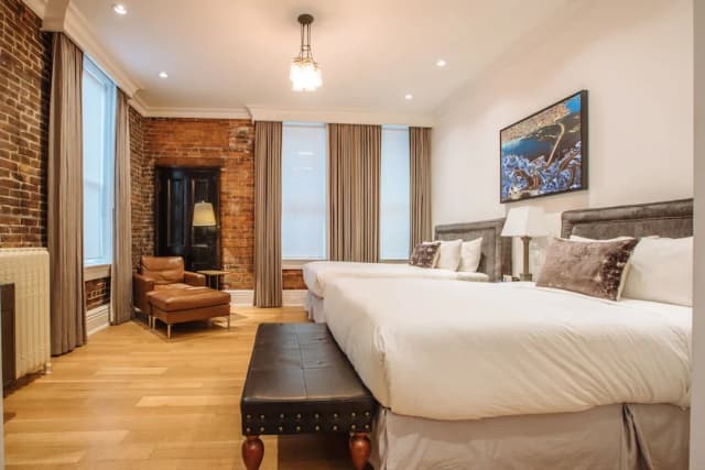 빅토리안 호텔-룸, 더블침대 2개 (Legacy)-1