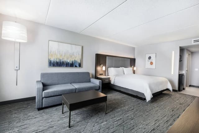 홀리데이 인 익스프레스 앤드 스위트 토론토 에어포트 사우스 바이 IHG-스위트, 킹사이즈침대 1개 및 소파베드 (Runway View)-4