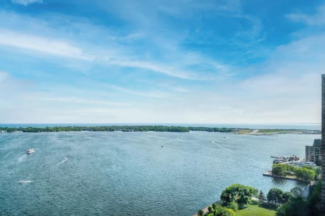 多倫多威斯汀海港城堡飯店-奢華開放式套房, 1 張特大雙人床, 湖景-3