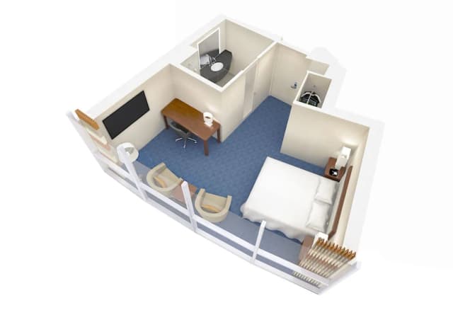 溫哥華喜來豋華爾中心-俱樂部客房, 1 張特大雙人床-1