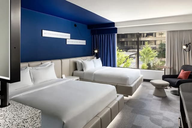 多倫多 W 酒店-標準客房, 2 張加大雙人床, 庭園景-1