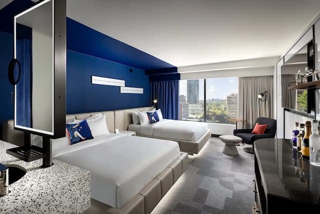 多倫多 W 酒店-高級客房, 2 張加大雙人床, 城市景-1