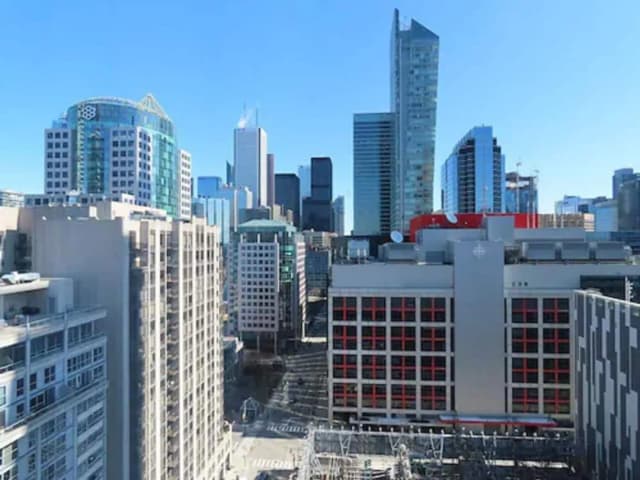 多倫多市中心/娛樂區萬豪長住飯店-開放式客房, 1 張特大雙人床和 1 張沙發床, 城市景觀, 邊間 (City View)-4