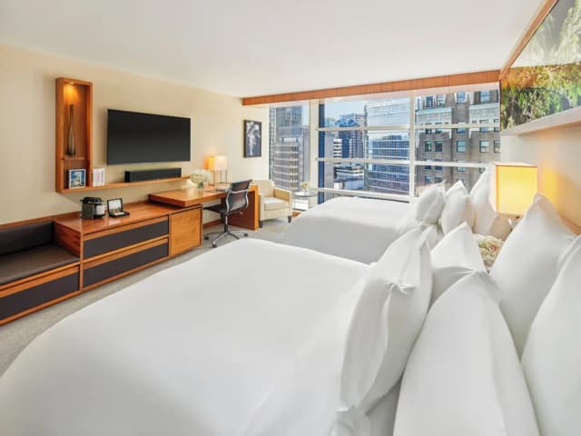 費爾蒙環太平洋飯店-豪華客房, 2 張加大雙人床, 城市景觀-1