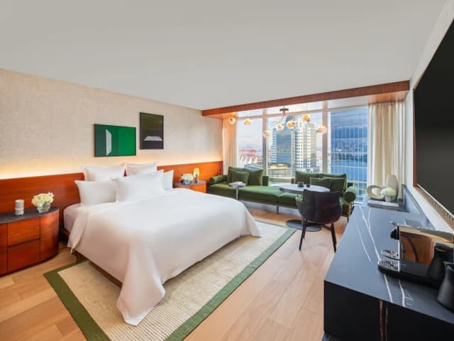 費爾蒙環太平洋飯店-客房, 1 張特大雙人床, 非吸煙房 (Fairmont Gold)-1