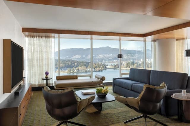 費爾蒙環太平洋酒店-套房, 1 張特大雙人床, 非吸煙房, 轉角 (Fairmont Gold)-4