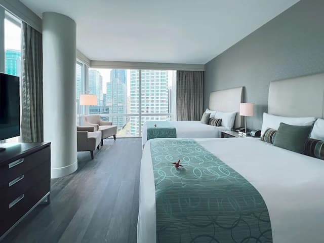 Coast Coal Harbour Vancouver Hotel by APA-Superior Two Double Room-1