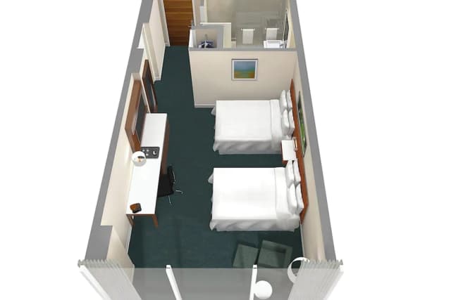 ザ ウェスティン ウォール センター バンクーバー エアポート-トラディショナル ルーム クイーンベッド 2 台-6