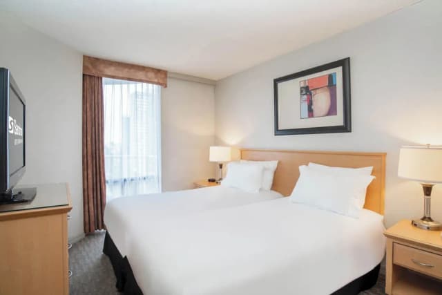 溫哥華戴維桑德曼套房酒店-套房, 廚房, 城市景 (2 Single Beds, Sofa Bed, W/D, Balcony)-1