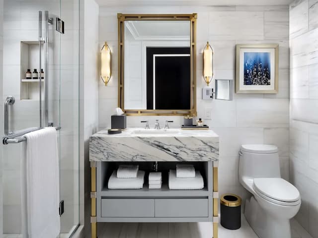 費爾蒙特皇家約克黃金體驗酒店-Fairmont Gold, 客房, 1 張特大雙人床, 非吸煙房, 可使用俱樂部酒廊-10