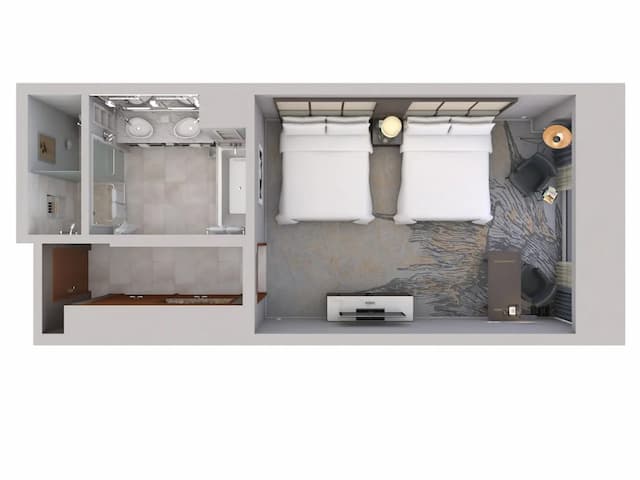 The Ritz-Carlton, Toronto-Deluxe Room, 2 Queen Beds-2