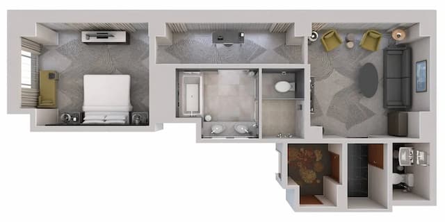 The Ritz-Carlton, Toronto-Club Suite, 1 Bedroom, Corner-11