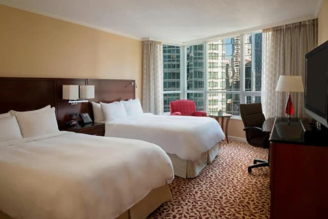 溫哥華山峰市區萬豪酒店-休閒客房, 2 張標準雙人床-1