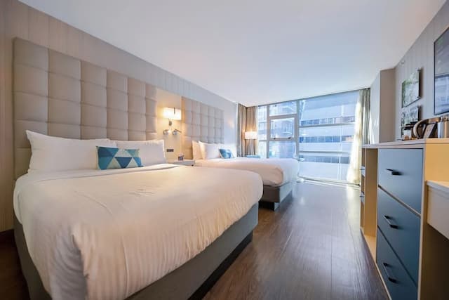 溫哥華布魯酒店-豪華四人房, 2 張加大雙人床-6