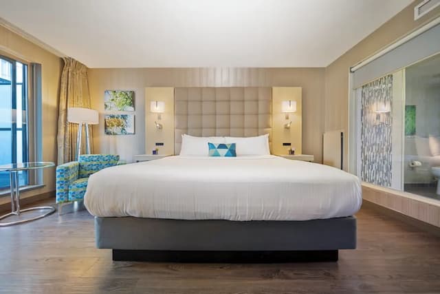 溫哥華布魯酒店-豪華客房, 1 張特大雙人床, 露台-1